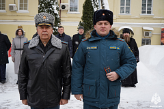 В преддверии Дня защитника Отечества в столичном управлении МЧС России прошла торжественная церемония